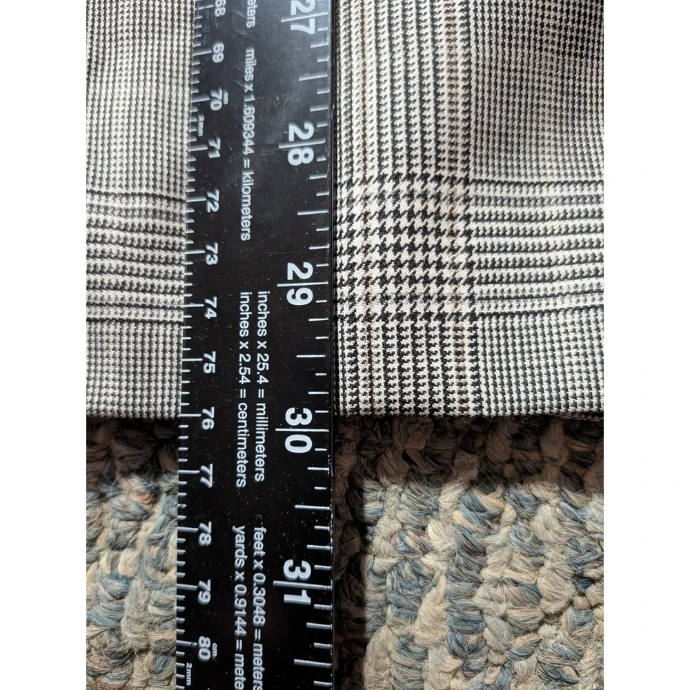 Jos. A. Bank Travelers Collection Mens 46S Grey Glen Plaid 100% Wool Blazer Coat